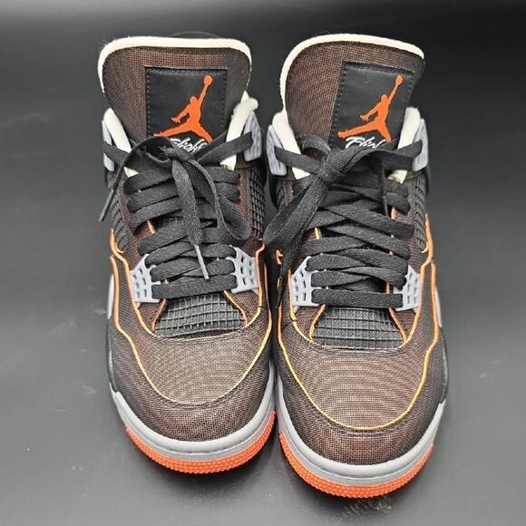 Air Jordan 4 SE “Starfish” CW7183-100 10W/8.5M Black Orange – Pre-Owned - Picture 1 of 7